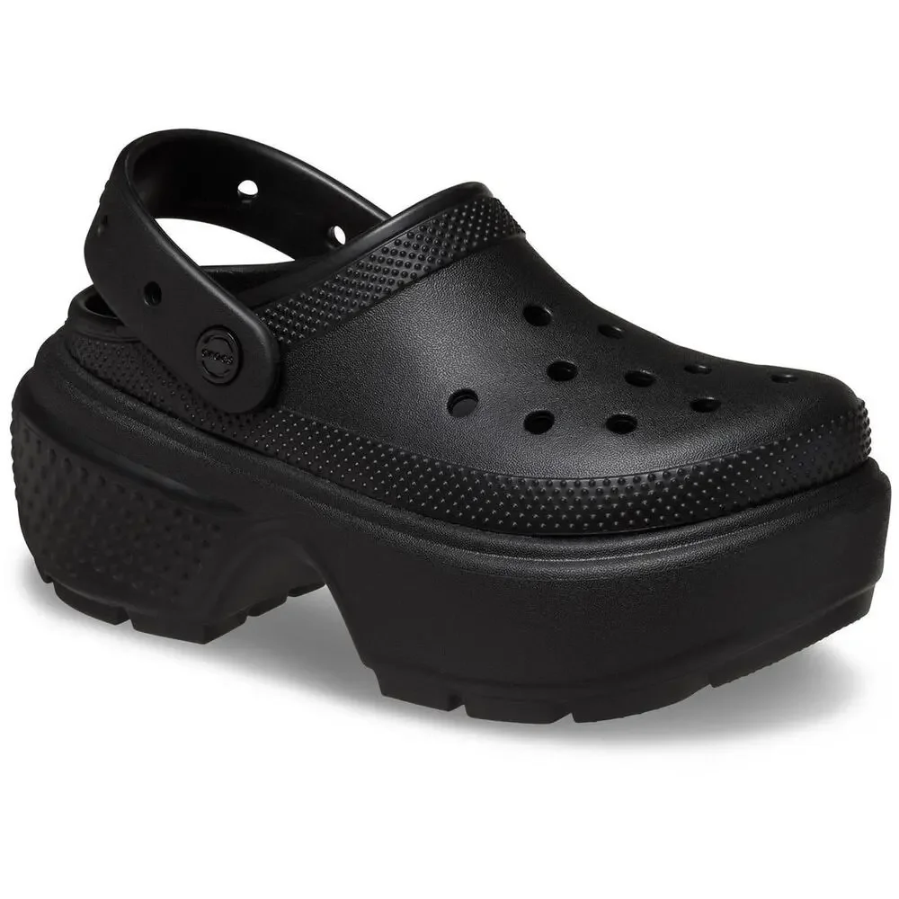 Crocs Stomp Clog Synthetic Black Clogs nwot men’s size 13 platform boot shoes